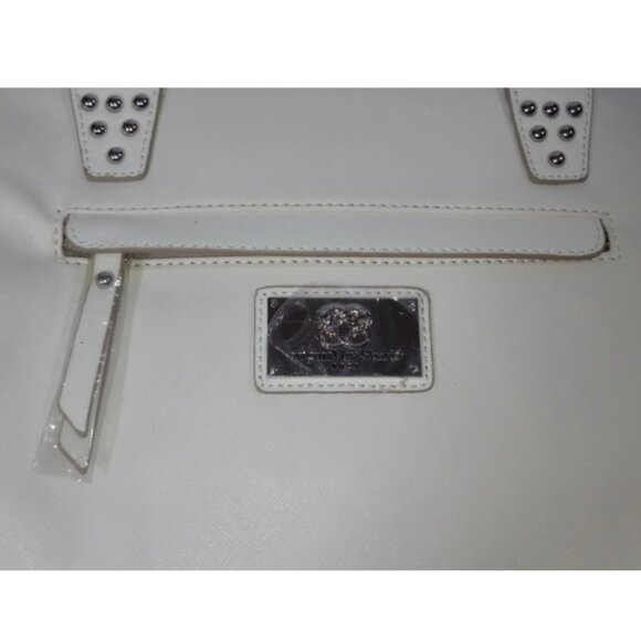 NWT Vintage ORIGINAL SHARIF Designer White Handbag Man-Made/Leather/Suede - Picture 8 of 11